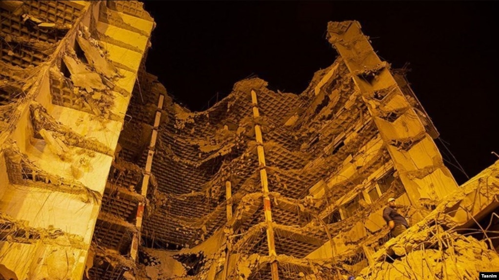 iran building collapse