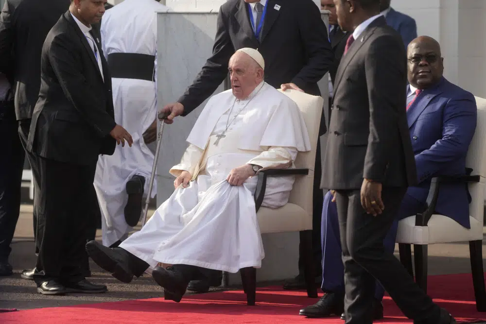 pope in DRC